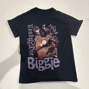 Notorious Biggie Smalls T-Shirt Black | Size S | Vintage Y2K